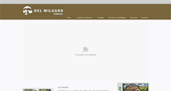 Desktop Screenshot of cabdelmilagro.com.ar